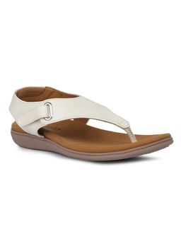 Bata - Women Off White Casual Backstrap Sandals