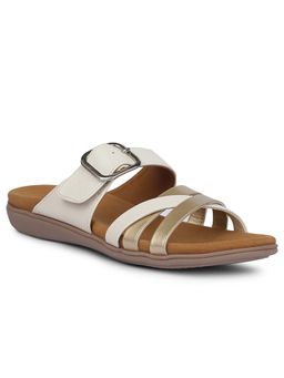Bata - Women Off White Casual Multi-Strap Sandals