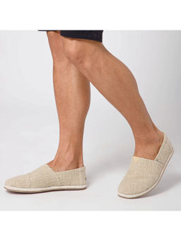 NoStrain - Cotton Slub Beige Espadrilles for Men