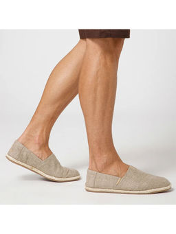 NoStrain - Natural Beige Linen Espadrilles for Men