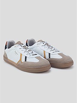Pepe Jeans - Men White Colorblock Lace-Up Sneakers