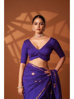 Eternity by Sakshi - Purple Shadow Stitched Blouse