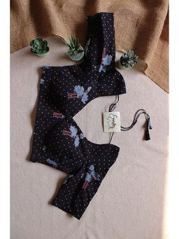 Eternity by Sakshi - Black Ajrakh Stretchable Stitched Blouse
