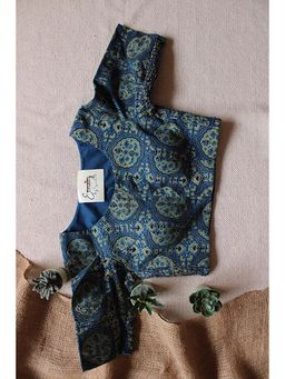 Eternity by Sakshi - Blue Ajrakh Stretchable Stitched Blouse