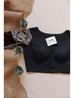 Eternity by Sakshi - Black Ajrakh Stitched Blouse