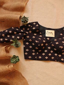 Eternity by Sakshi - Black Ajrakh Stitched Blouse