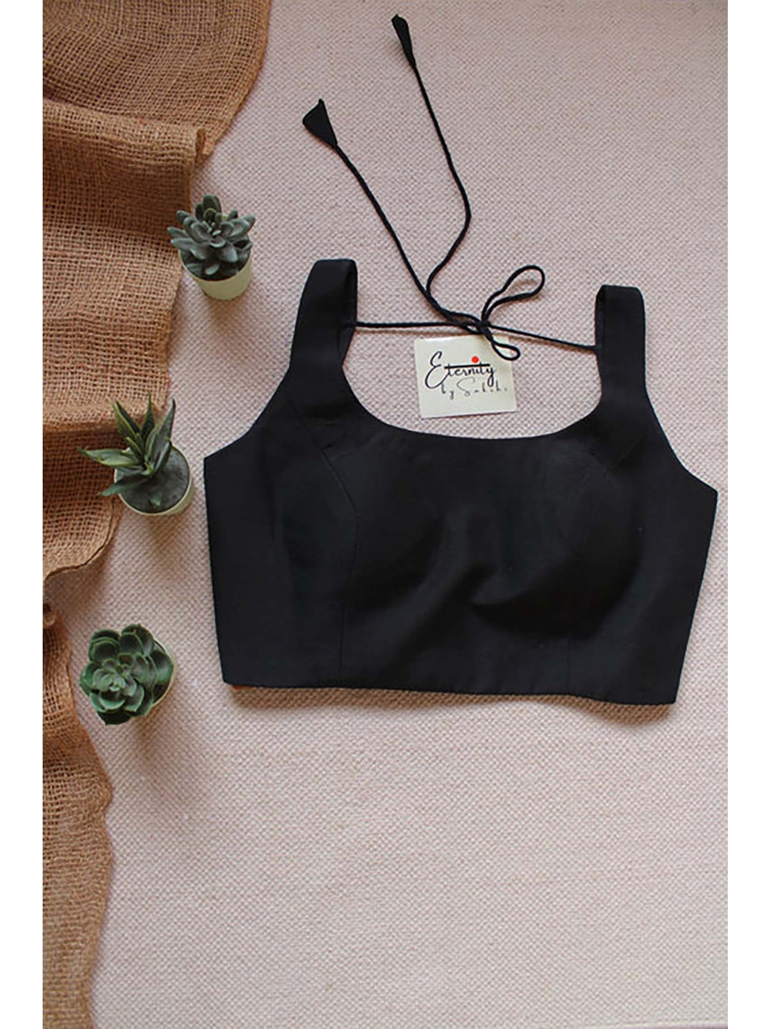 Black Noorie Stitched Blouse-picture-22