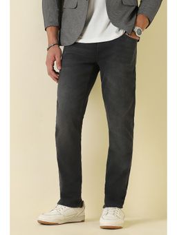 Allen Solly - Men Black Mid Wash Jeans