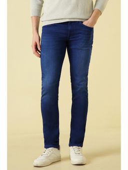 Allen Solly - Men Blue Mid Wash Jeans