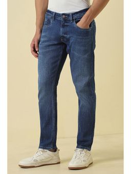 Allen Solly - Men Blue Mid Wash Jeans