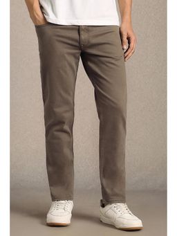 Louis Philippe - Men Brown Dark Smart Fit Jeans