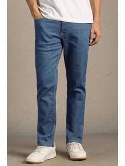 Louis Philippe - Men Blue Mid Smart Fit Jeans
