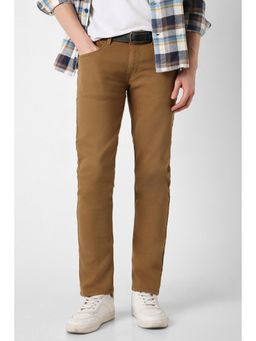 Peter England - Men Brown Dark Wash Jeans