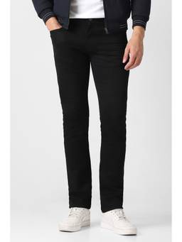 Van Heusen - Men Black Dark Wash Slim Jeans