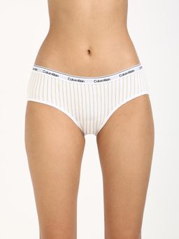 Calvin Klein - Womens White Printed Hipster