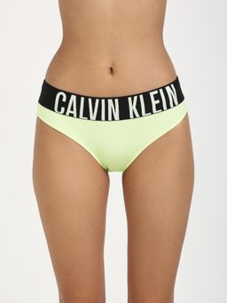 Calvin Klein - Womens Green Solid Biniki