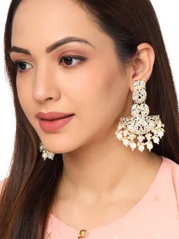 Yellow Chimes - Gold-Toned Contemporary Drop Earrings