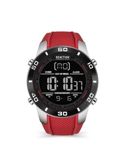 Reaction Kenneth Cole - Digital Men RED Silicon Strap Beam Watch KRWGP2191301