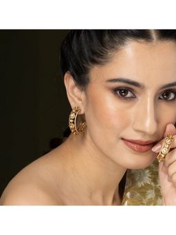 Joules By Radhika - Regal Radiance Hoop Earrings