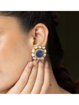 Joules By Radhika - Sapphire Bloom Stud Earrings