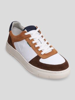 Kickers - Allow White-Brown-Navy Sneakers