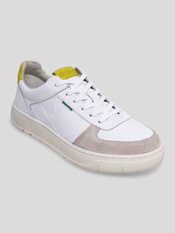 Kickers - Allow White-White-Neon Green Sneakers
