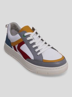 Kickers - Allcore White-Grey-Red Sneakers