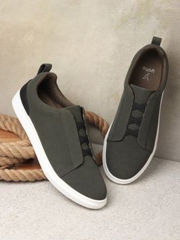 Yoho - Ejogs Men Stylish Everyday Olive Sneakers