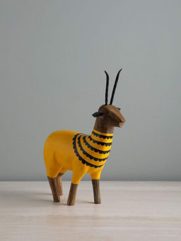 Freedom Tree - Golden Buck Hand Painted Animal Figurine