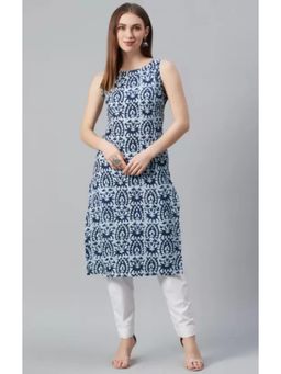 Gahan - Womens Blue Rayon Blend Printed Kurta