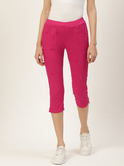 BRINNS - Women Magenta Regular-Fit Capri