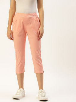 BRINNS - Women Peach Regular-Fit Capri