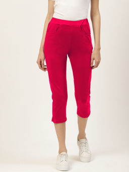 BRINNS - Women Magenta Pure Cotton Capri