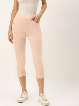 BRINNS - Women Peach Pure Cotton Capri