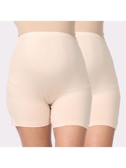 Morph Maternity - Pack Of 2 Maternity Under Shorts - Nude