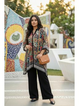 FREYAA - Multicolor Short Kaftan Kurti