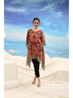FREYAA - Multicolor Printed Short Kaftan Kurti