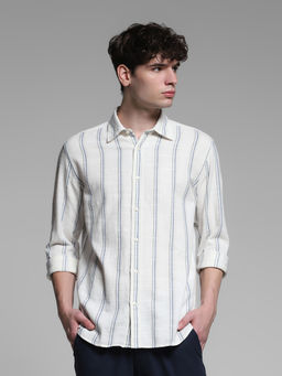 Jack & Jones - Men Blue Stripes Shirt