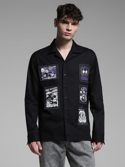 Jack & Jones - Men Black Solid Shirt