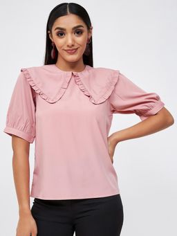 Kibo - Pink Polyester Top