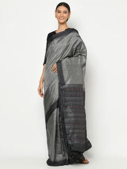 Fabindia - Silk Tussar Ikat Weave Sari