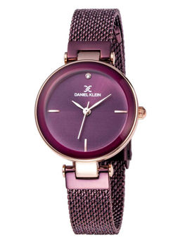 Daniel Klein - Maroon Premium Round Dial Analog Watch For Women - DK11903 - 6