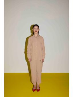 Sil-Sila - No Regrets In Beige Co-Ord (Set of 2)