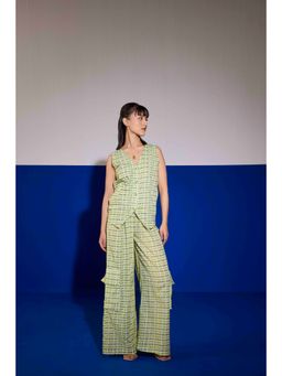 Sil-Sila - Bossy In Green Silsila Co-Ord (Set of 2)