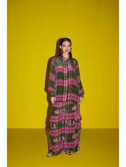 Sil-Sila - Goals In Green Checks Co-Ord (Set of 2)