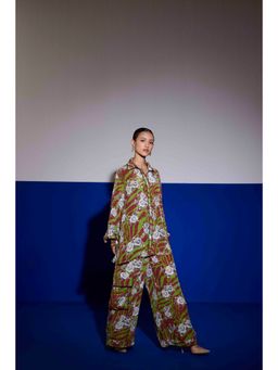 Sil-Sila - Goals In Green Forest Print Co-Ord (Set of 2)