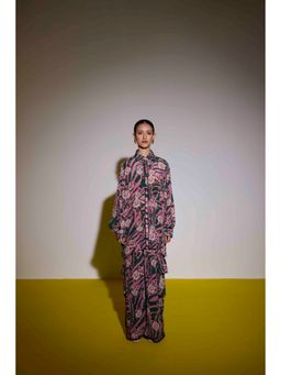 Sil-Sila - Goals In Pink Forest Print Co-Ord (Set of 2)