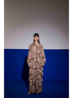 Sil-Sila - Goals In Multi-Color Forest Print Co-Ord (Set of 2)