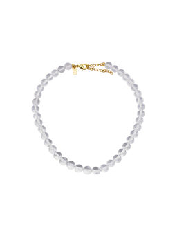 Lunaya Jewelry - Clear Bubble Gemstone White Necklace