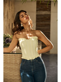 IT GIRL - Felt Cute Cream Top
